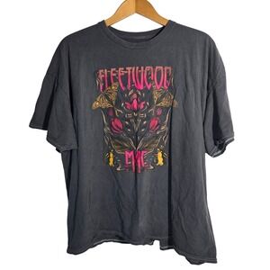 Fleetwood Mac Graphic Tee Oversize Gray Cotton Band Merch Concert Music One Size